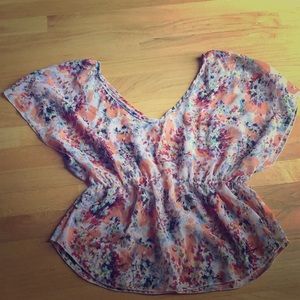 Patterned Flowing Shirt